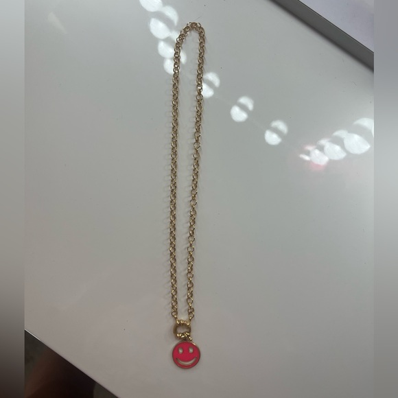 Jewelry - Hot Pink Smiley Face Necklace